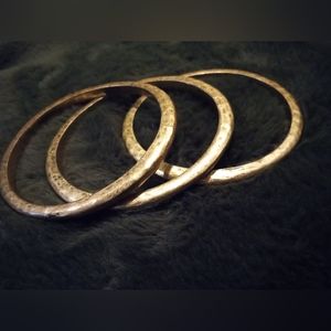 Ralph Lauren Brass Hammered Bracelets